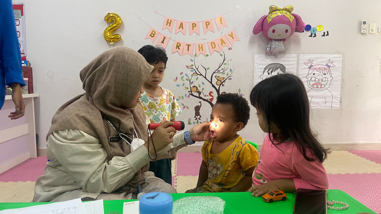 Kunjungan Puskesmas Padangsari ke Daycare Kota Semarang